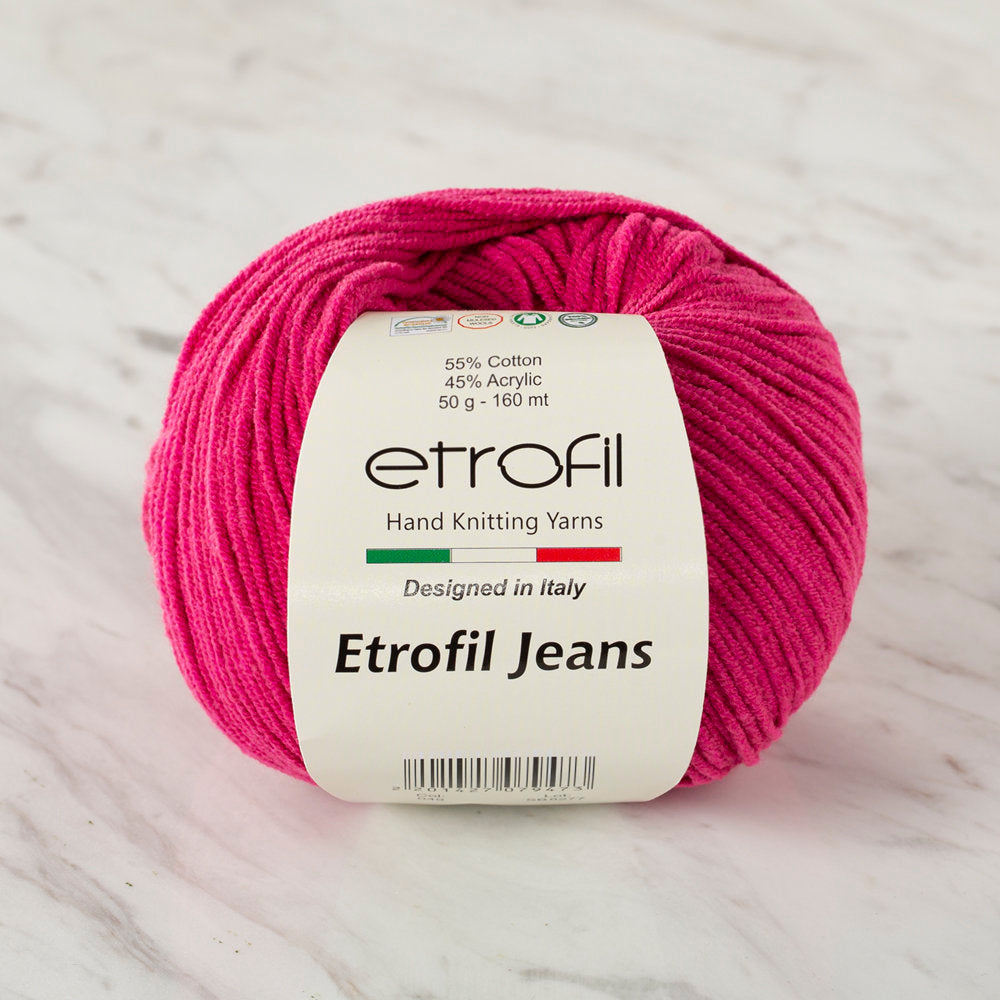 Etrofil Jeans Koyu Pembe El Örgü İpi - 049